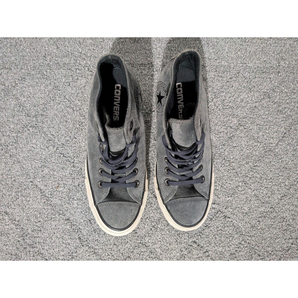 Converse Wedge Sneaker Shoes Womens Size 6 Gray - Picture 7 of 10